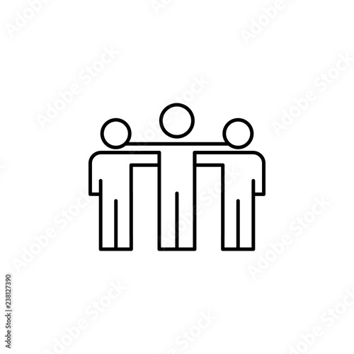 Group, leader, friendship icon. Element of business people icon for mobile concept and web apps. Thin line Group, leader, friendship icon can be used for web and mobile
