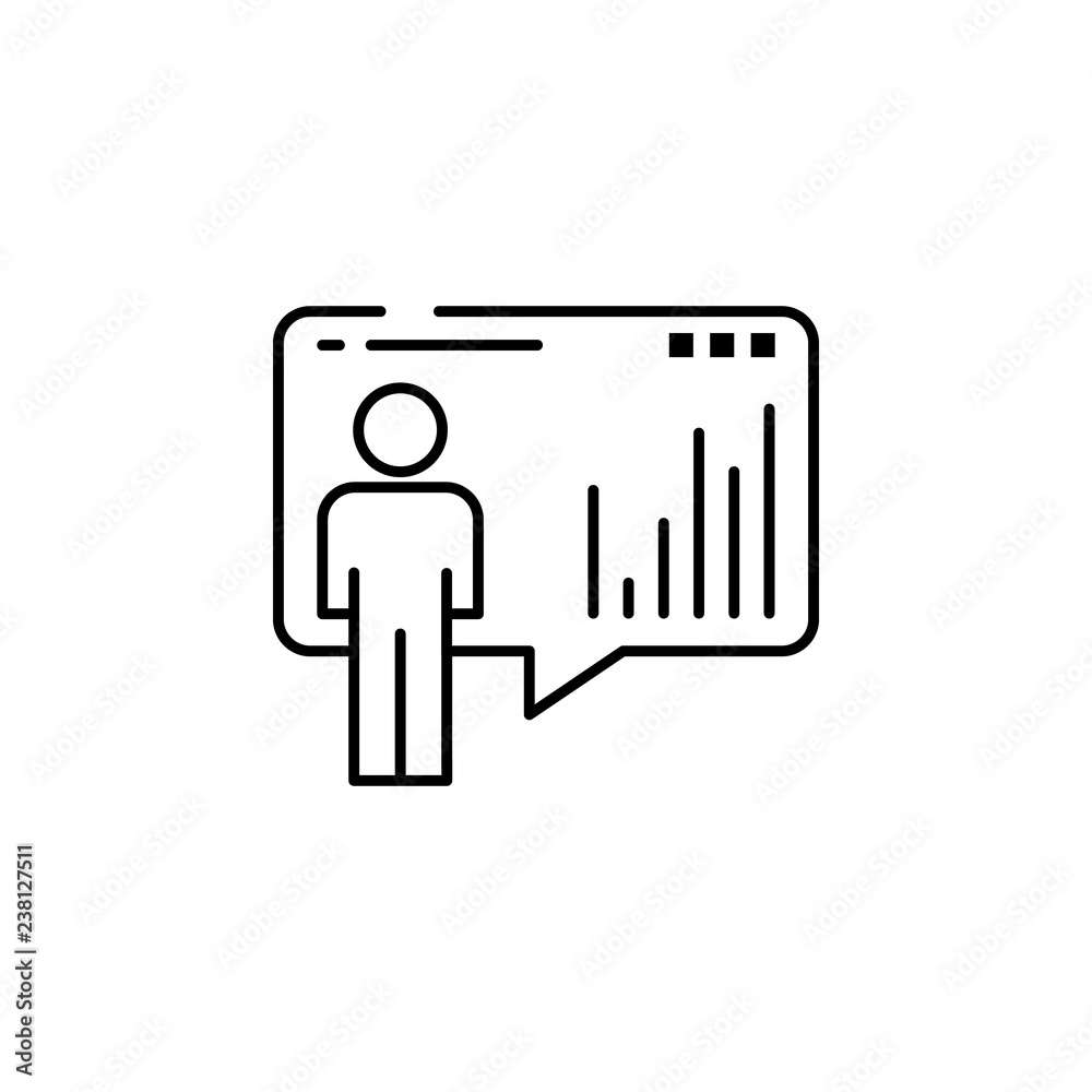 Analytics, board, man icon. Element of business people icon for mobile concept and web apps. Thin line Analytics, board, man icon can be used for web and mobile Analytics, board, man icon. Element of business people icon for mobile concept and web apps. Thin line Analytics, board, man icon can be used for web and mobile
