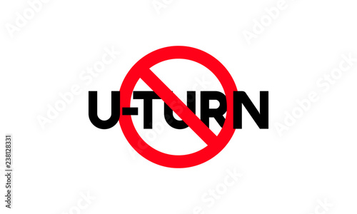 No U-Turn Sign