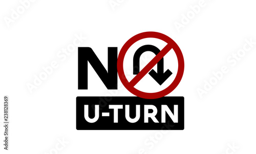 No U-Turn Sign