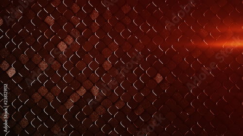 Rhombus pattern metallic re...