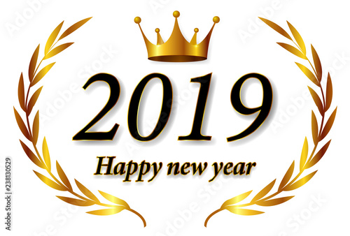 2019　新年　王冠　アイコン 