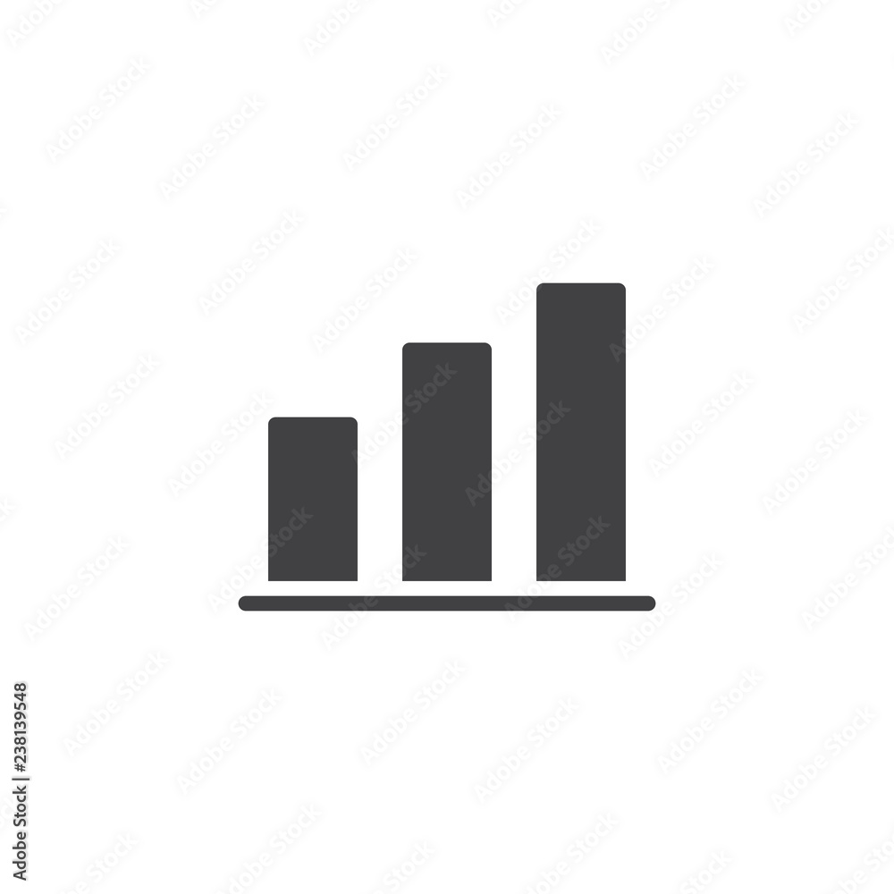 Growth chart bars vector icon. filled flat sign for mobile concept and web design. Business diagram simple solid icon. Symbol, logo illustration. Pixel perfect vector graphics Growth chart bars vector icon. filled flat sign for mobile concept and web design. Business diagram simple solid icon. Symbol, logo illustration. Pixel perfect vector graphics