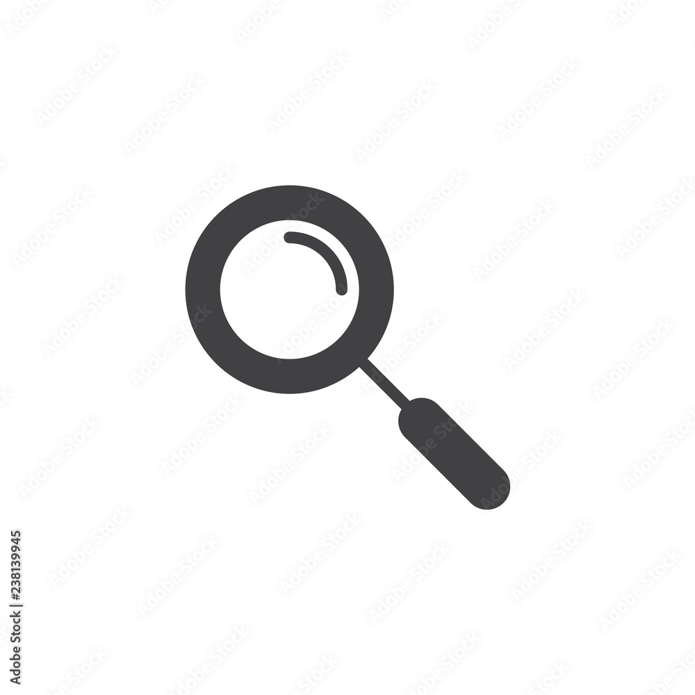 Magnifying glass vector icon. filled flat sign for mobile concept and web design. Magnifier search simple solid icon. Symbol, logo illustration. Pixel perfect vector graphics Magnifying glass vector icon. filled flat sign for mobile concept and web design. Magnifier search simple solid icon. Symbol, logo illustration. Pixel perfect vector graphics