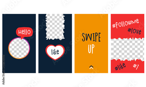 Banner for Instagram stories. Vector design
