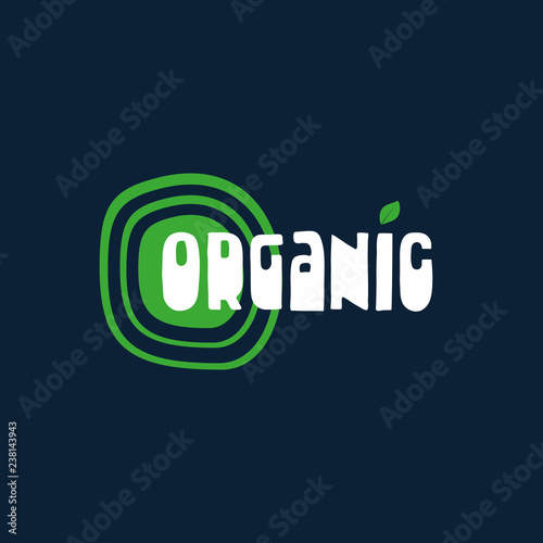Organic logo. Vector design