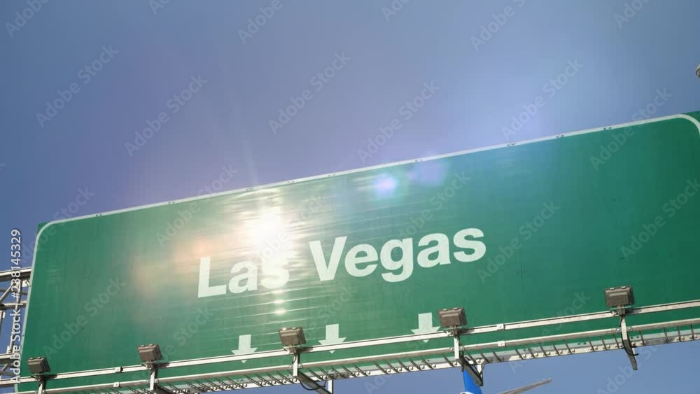 Airplane Landing Las Vegas