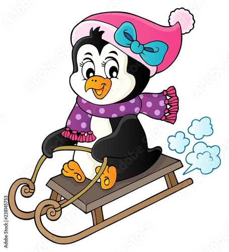Sledging penguin theme image 4