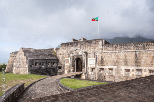 Canvas Print Entrance to Brimstone Hill Fortress in St. Kitts