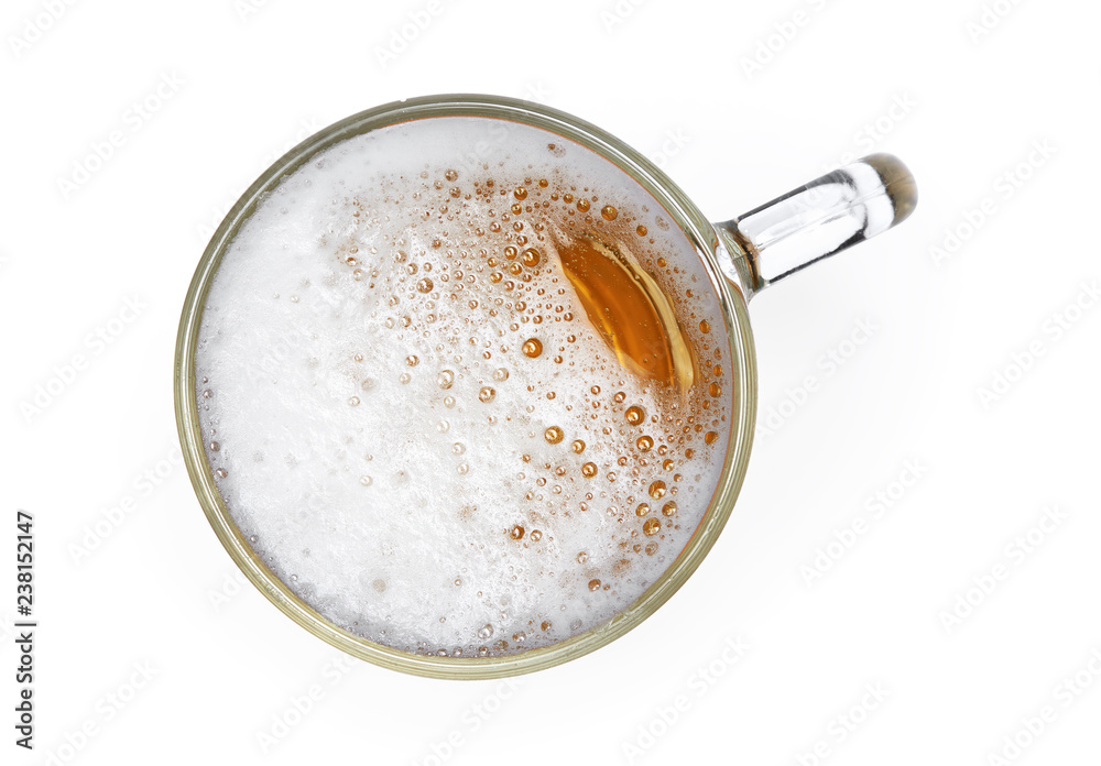 beer jug isolated. Top view with clipping path beer jug isolated. Top view with clipping path