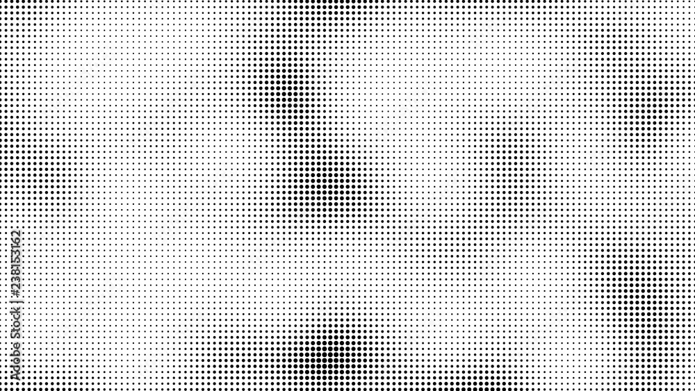 Halftone dots background, grunge overlay pattern, vector illustration