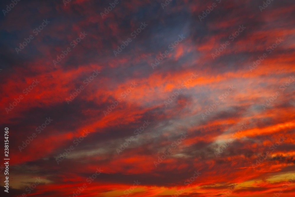 Beautiful bright colorful sky. Picture taken at sunset. Red-orange background with nice paints. Rare sunrise. Natural composition Beautiful bright colorful sky. Picture taken at sunset. Red-orange background with nice paints. Rare sunrise. Natural composition