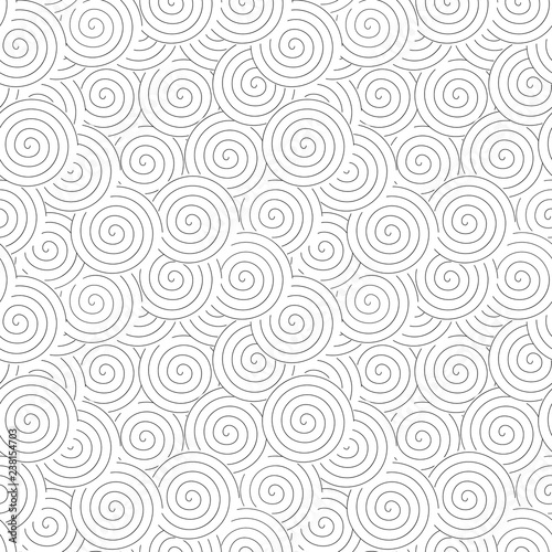Abstract geometric pattern with swirls . Spiral shapes background. EPS 10 stock vector.