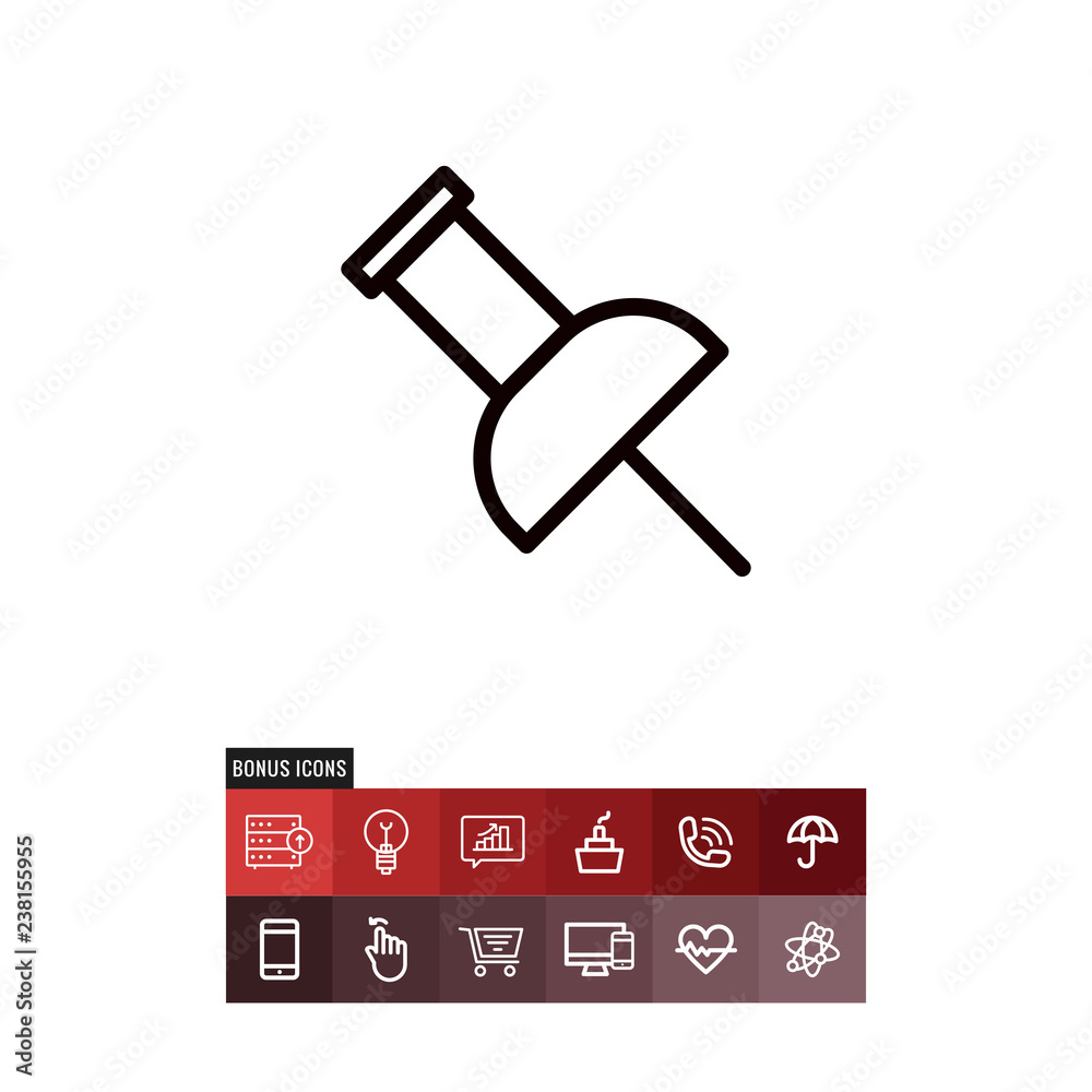 Push vector icon Push vector icon