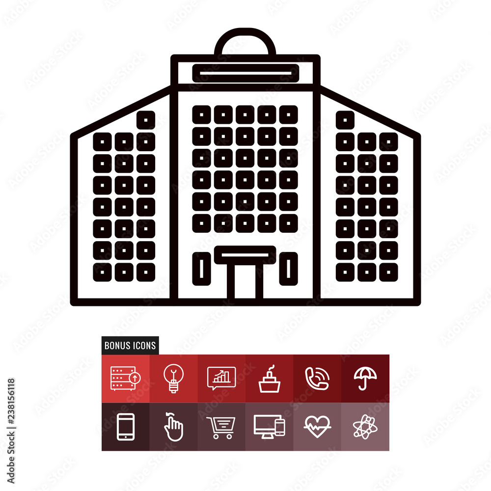 Office building vector icon Office building vector icon