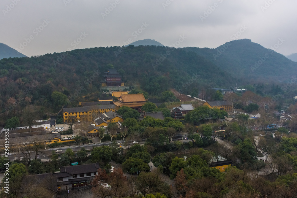 Landscape of the West Lake from the Leifeng Pagoda of Hangzhou, China