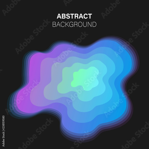 Trendy vector futuristic abstract background