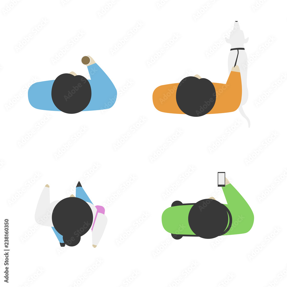 People From Above Vector