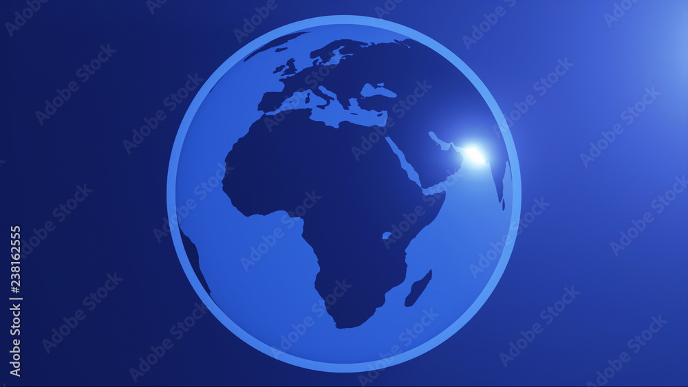 Planet Earth simple Africa