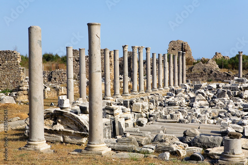 The ruins of the ancient city of Side.
