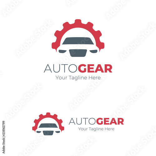 Auto Gear Logo Blue