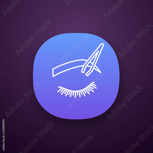Eyebrows shaping app icon