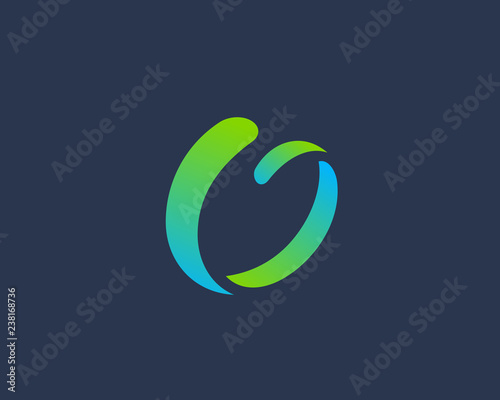 Letter O number 0 logo icon design template elements