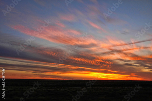 Beautiful sunset in western Australia