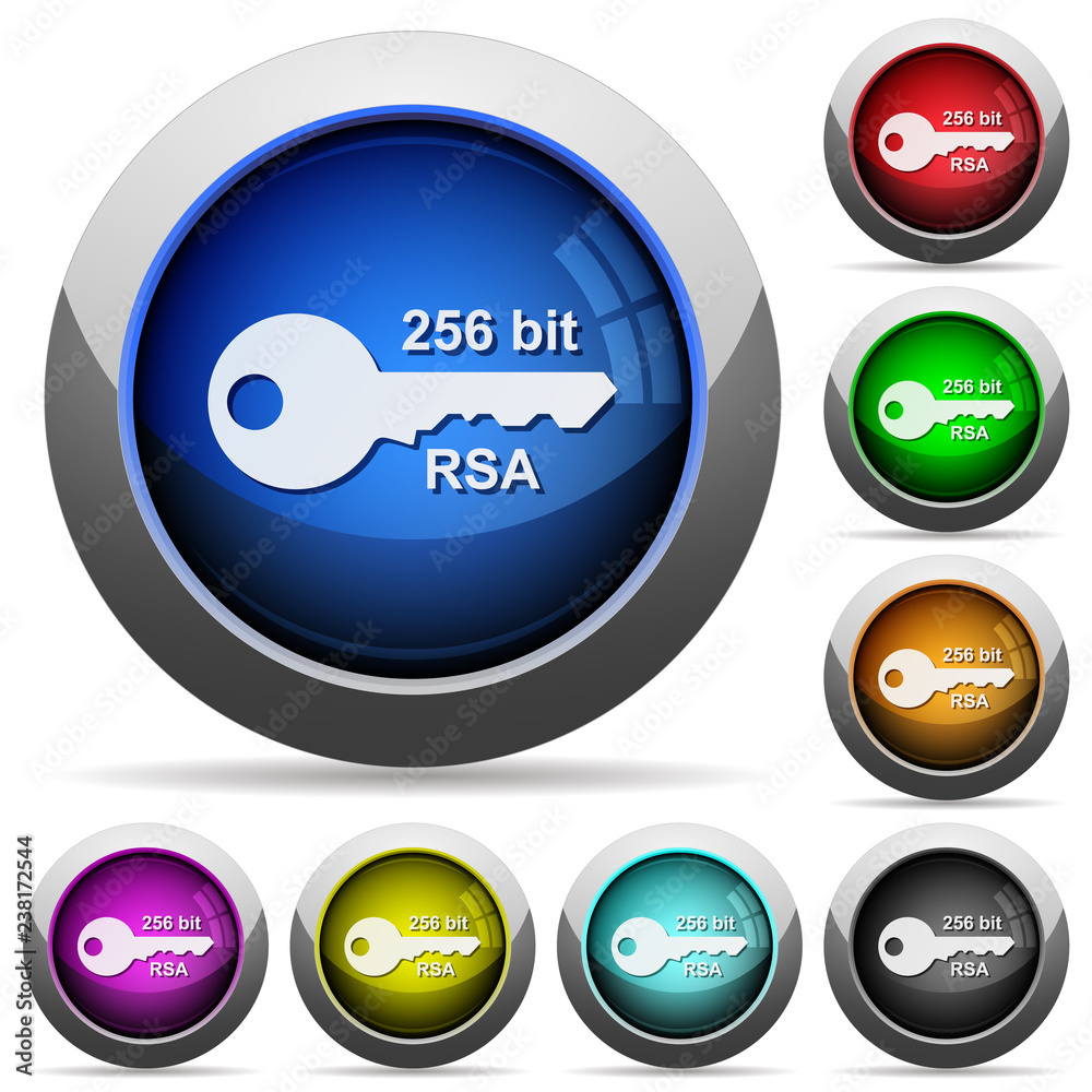 256 bit rsa encryption round glossy buttons 256 bit rsa encryption round glossy buttons