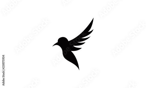 cute logo bird vector