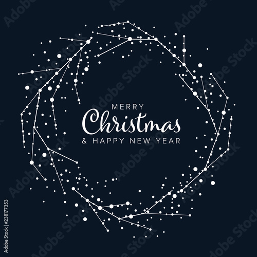 Minimalist Christmas flyer/card template