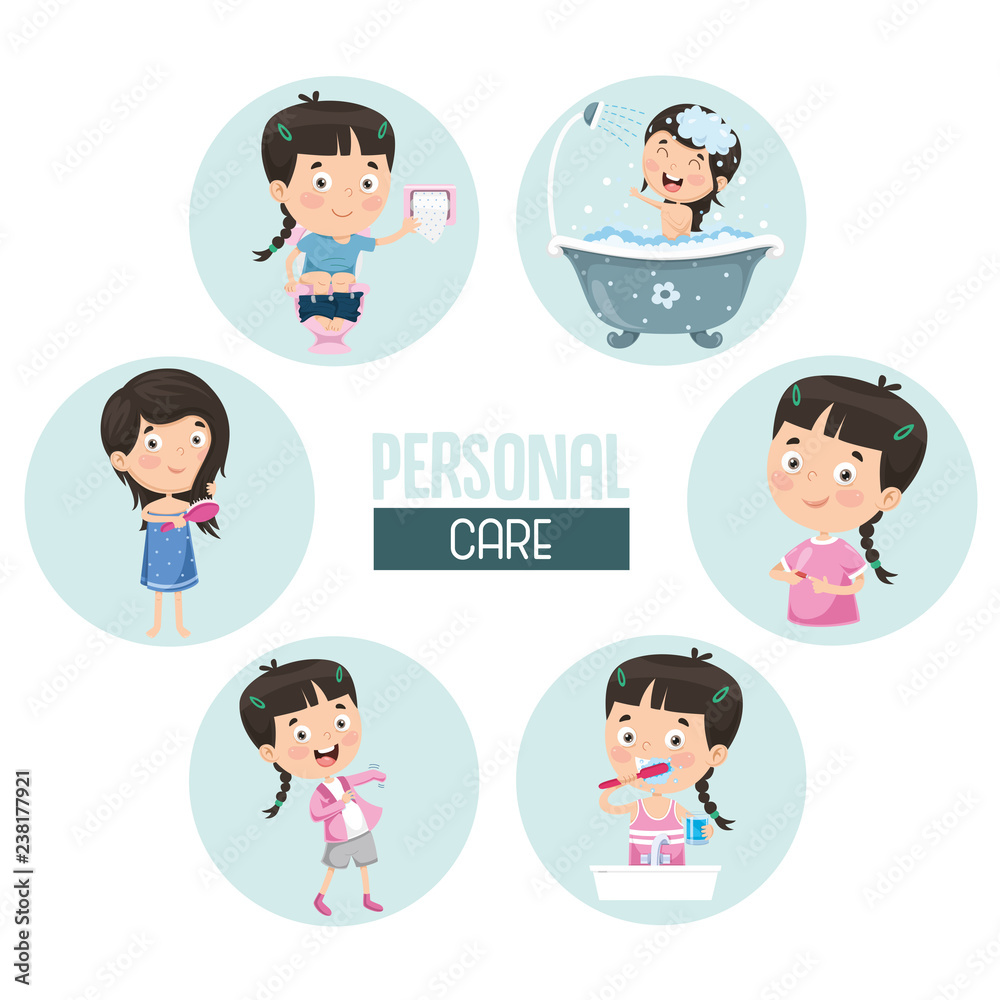 Vector Illustration Of Personal Care