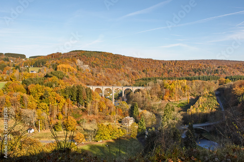 Bridge over the Semois Belgium Ardennes Landscape