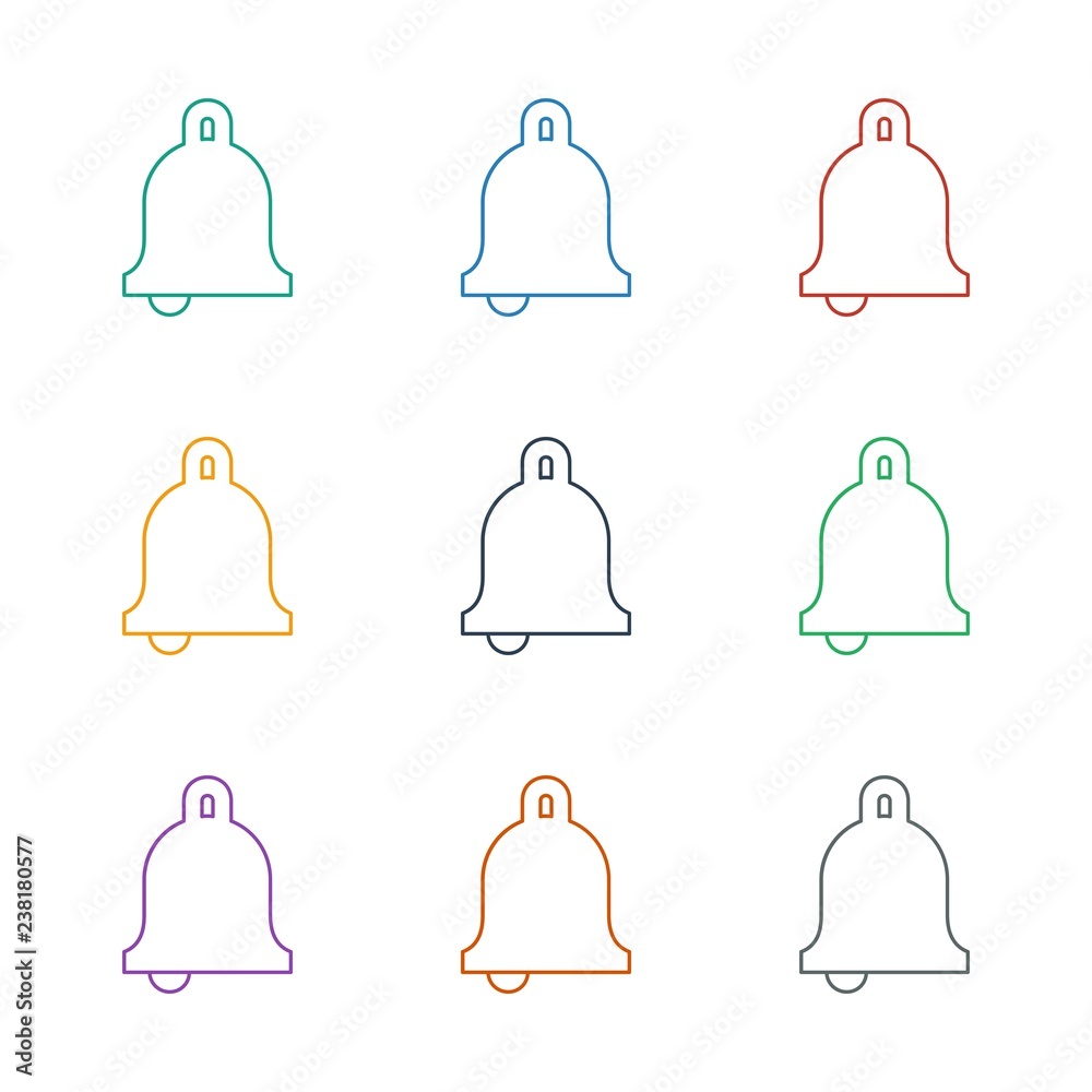 bell icon white background. Editable line bell icon from education. Trendy bell icon for web and mobile. bell icon white background. Editable line bell icon from education. Trendy bell icon for web and mobile.