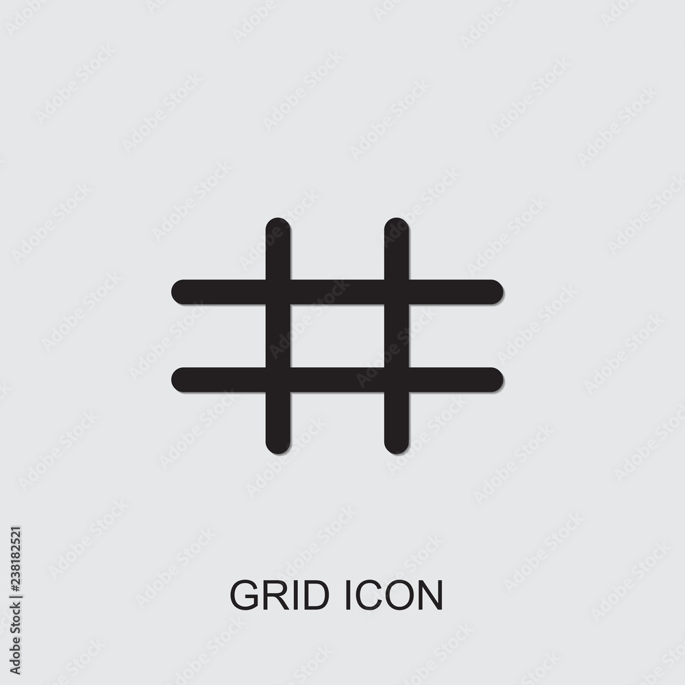 Obraz premium grid icon . Editable filled grid icon from photography. Trendy grid icon for web and mobile.