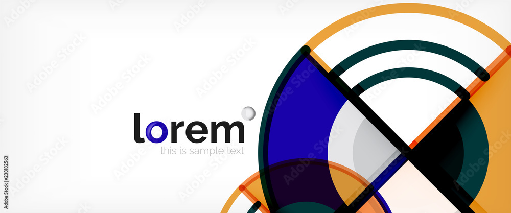 Fototapeta premium Modern geometric abstract background