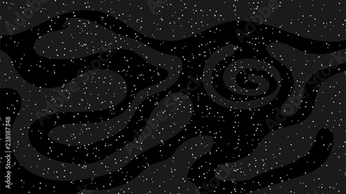 Vector background illustration with space and stars.
