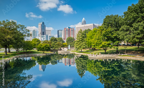 Charlotte, NC Skyline from Marshall Park photo