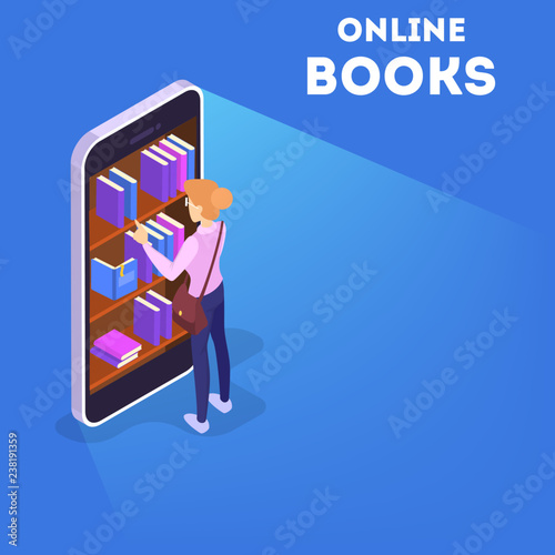 Online library concept