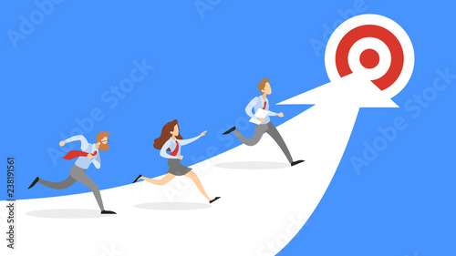People run to the business goal. Idea of success