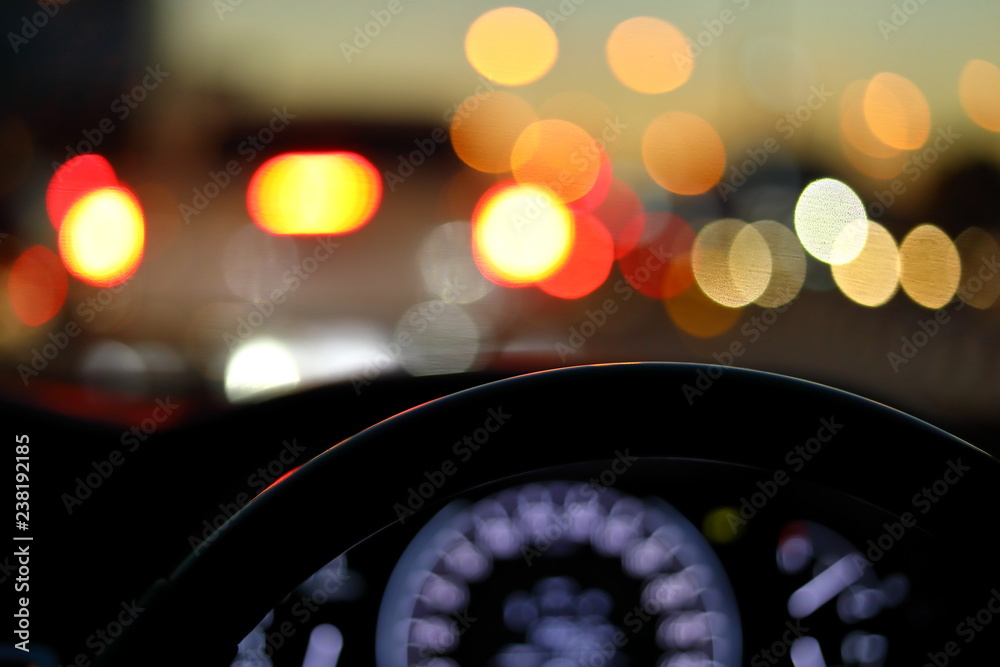 vehicle car steering wheel and blur bokeh abstract background vehicle car steering wheel and blur bokeh abstract background