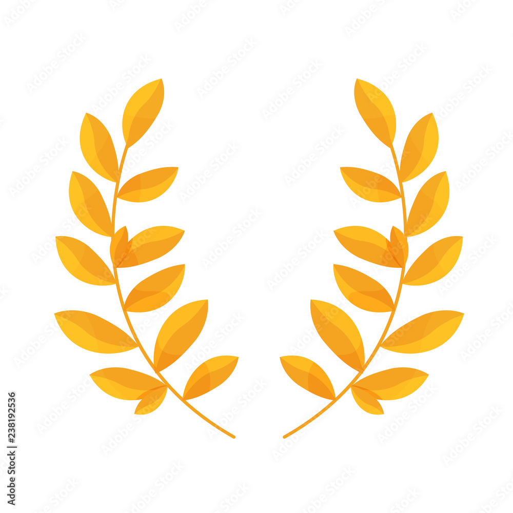 Laurel wreath of leaves, award, symbol of glory, victory, peace. Laurel wreath of leaves, award, symbol of glory, victory, peace.