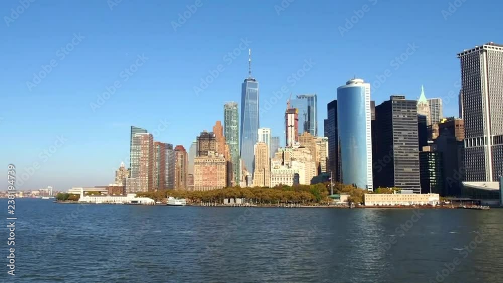 Manhattn skyline from the river Manhattn skyline from the river