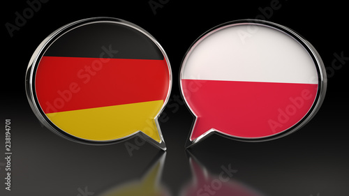 Germany and Poland flags with Speech Bubbles. 3D illustration Free Download Germany and Poland flags with Speech Bubbles. 3D illustration - GFXLoad