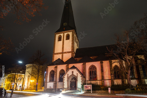 euskirchen nrw germany on a winters night