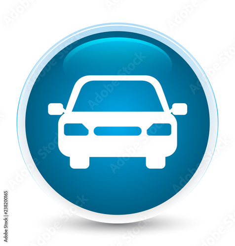 Car icon special prime blue round button