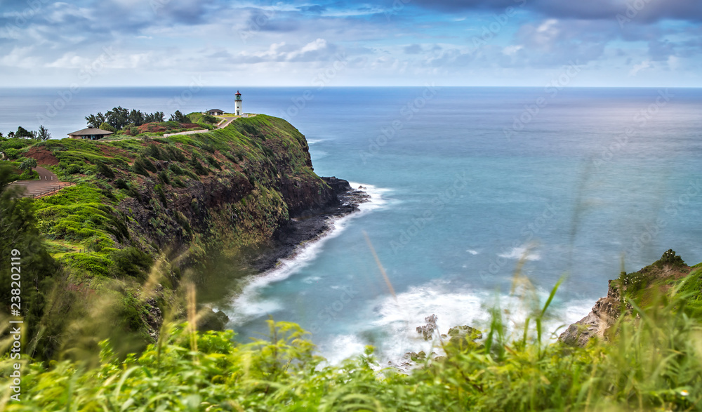 Panorama View of the Kilauea Lighthouse on Kauai