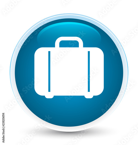 Bag icon special prime blue round button