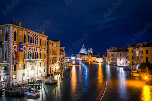 Long exposure sunset in Venice in Italy 