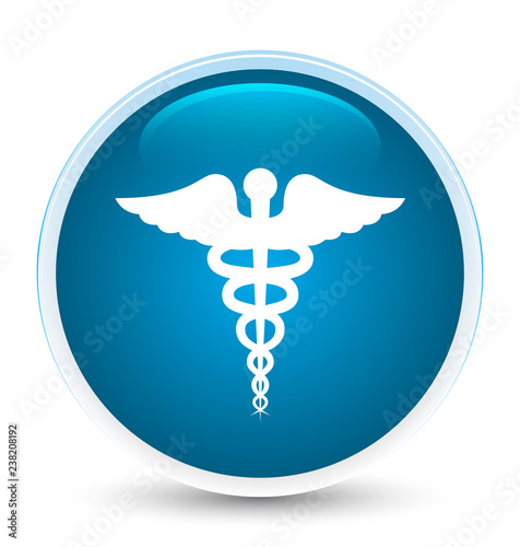 Medical icon special prime blue round button